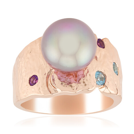 Zilveren ring met een Ming Parel