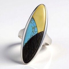 Anello in argento con Quercia Nera (dagen)