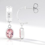 Orecchini in argento con MORGANITE MARROPINO