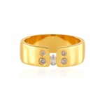 I2 Champagner-Brillant-Silberring (de Melo Essence)