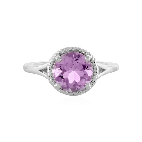 Rose de France Amethyst Silver Ring