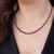 Mozambique Ruby Steel Choker (Riya)