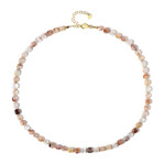 Edelstein-Silberhalskette