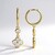 Orecchini in argento con Zircone (Adela Silber)