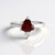 Anello in argento con Granato Essonite