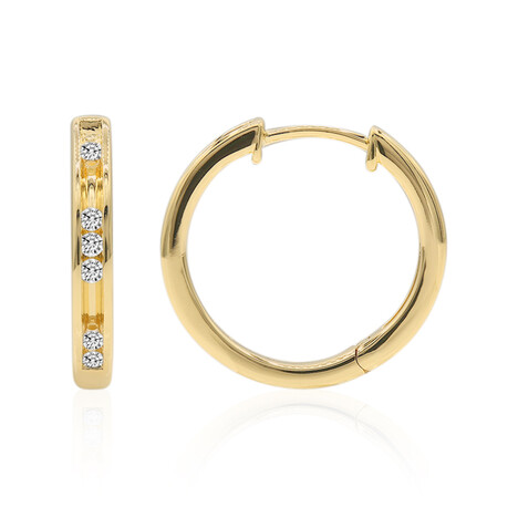 SI1 (G) Brillant-Goldohrringe (Annette)