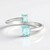 Anello in argento con Smeraldo Color Paraiba