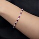Rhodolite Silver Bracelet