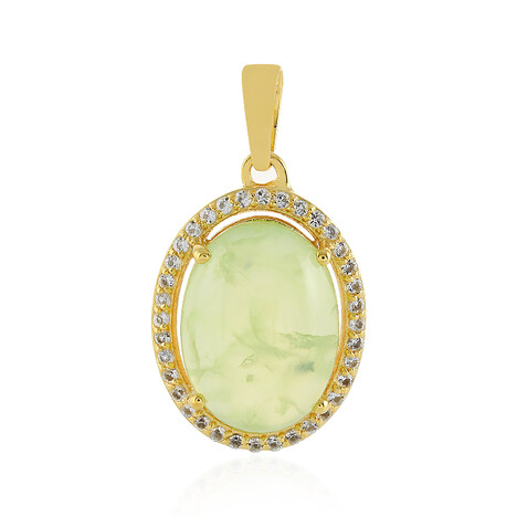 Prehnit-Silberanhänger