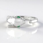 Anello in argento con Smeraldo Zambia