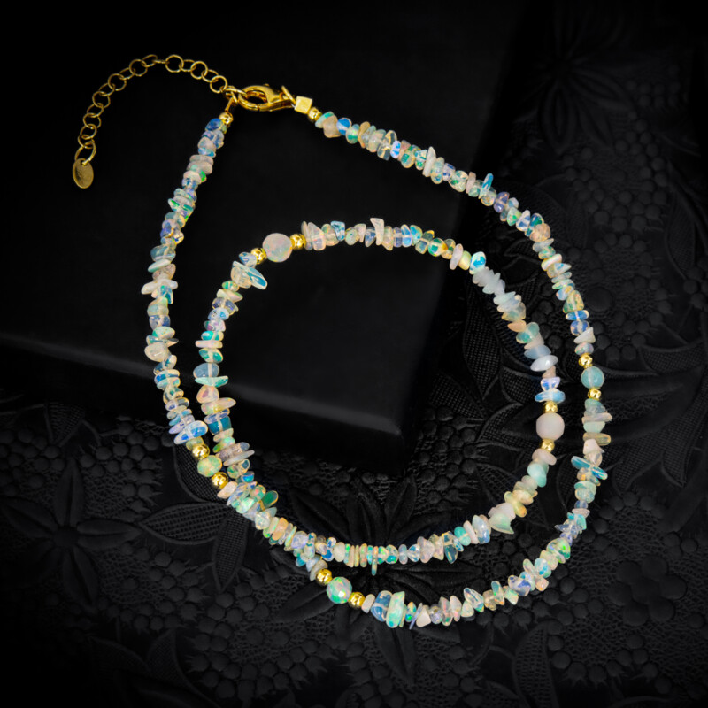 Welo-Opal-Silberhalskette