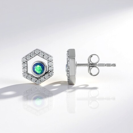 Orecchini in argento con Opale Mezezo