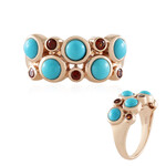 Bague en argent et Turquoise Sleeping Beauty (KM by Juwelo)