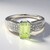Anello placcato in platino con Kunzite Canarino