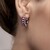 Orecchini in argento con Rodolite