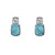 Zilveren oorbellen met turkooisstenen (dagen)