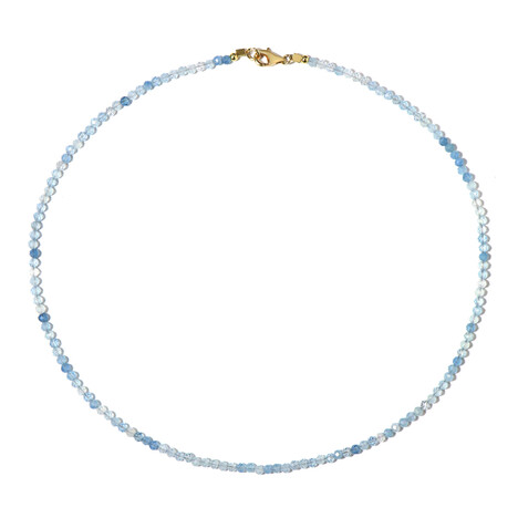 Collar en plata con Aguamarina de Brasil