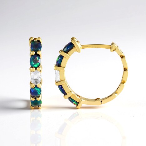 Orecchini in argento con Opale Mezezo