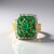 Bague en argent et Emeraude de Zambie (Gems en Vogue)