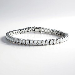 Bracelet en argent et Pétalite