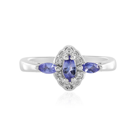 Anillo en plata con Tanzanita