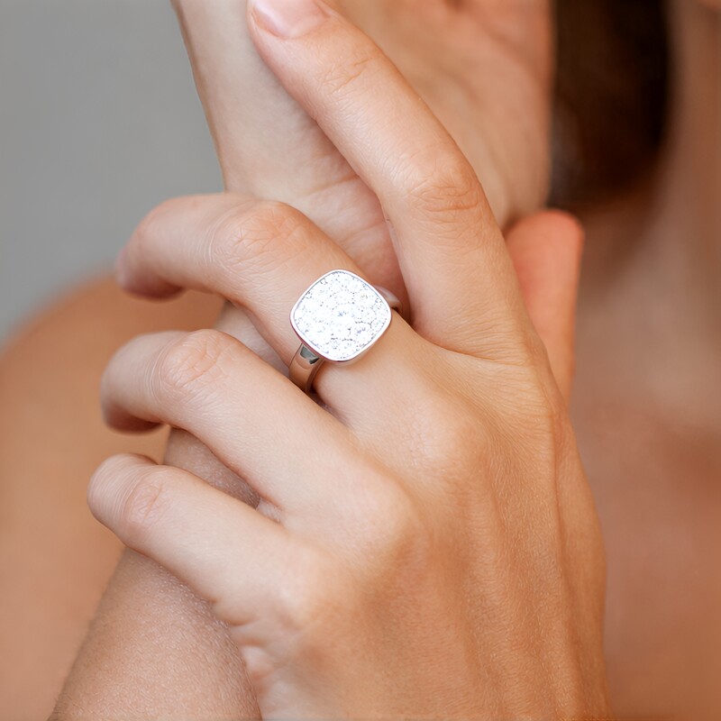 Zircon Silver Ring (Adela Silber)