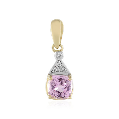 Ciondolo in oro con Kunzite