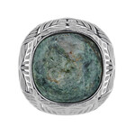 Fuchsit-Silberanhänger (dagen)