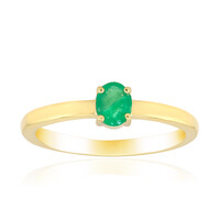 Zilveren ring met een Zambia-smaragd