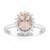 Bague en argent et Morganite du Brésil