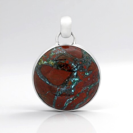 Ciondolo in argento con Zarinite (Bali Barong)