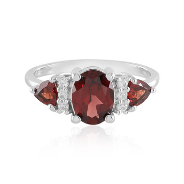 Bague en argent et Grenat d'Inde