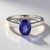 Anello in argento con Tanzanite