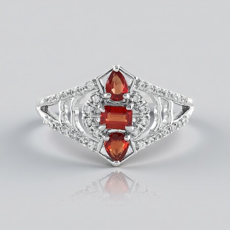 Anello in argento con Rubino Tanzania