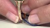 Anillo en oro con Turmalina neón del Congo (CIRARI)