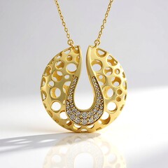 Collana in argento con Diamante Champagne I2
