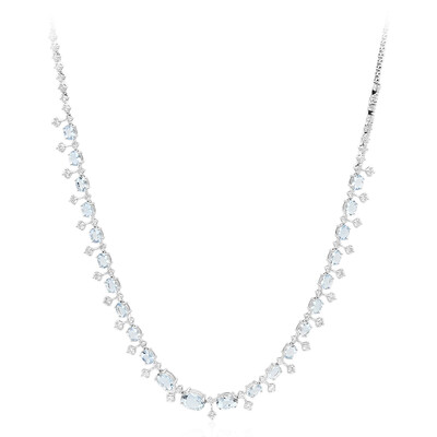 Collana in oro con Acquamarina Brasiliana AAA (CIRARI)