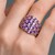 Bague en or et Saphir pourpre de Ceylan