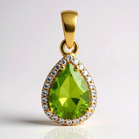 Ciondolo in argento con Peridoto
