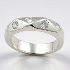 Anello in argento con Danburite