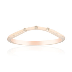 Anillo en oro con Diamante rosa de Francia de Argyle SI1