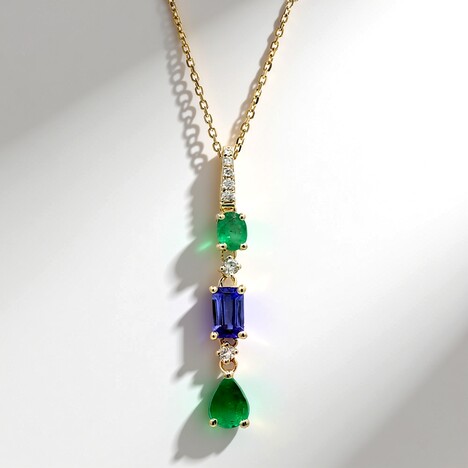 Collana in oro con Tanzanite AAA (CIRARI)