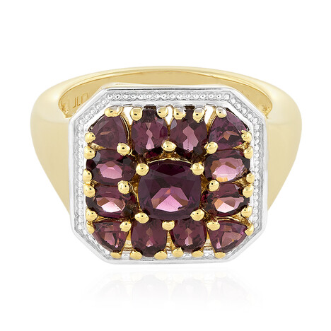 Rhodolith-Silberring