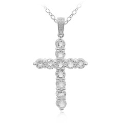 Collier en argent et Topaze blanche