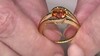 Anillo en plata con Cuarzo naranja