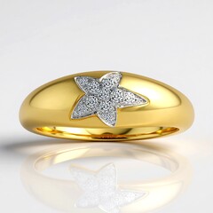 Anello in oro con Diamante SI1 (G) (Annette)