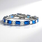 Bracciale in argento con Fluorite Cangiante
