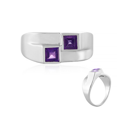 Anello in argento con Ametista del Marocco