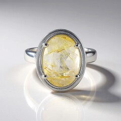 Anello in argento con Quarzo Rutilato