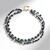 Collana in argento con Perla Nera di Acqua Dolce